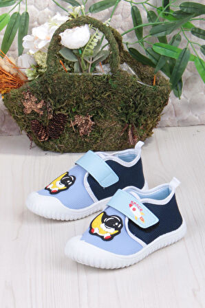 Fort 3410 Gz Astronot Anaokulu Kreş Ev Erkek Çocuk Keten Panduf Ayakkabı