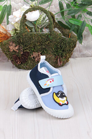 Fort 3410 Gz Astronot Anaokulu Kreş Ev Erkek Çocuk Keten Panduf Ayakkabı