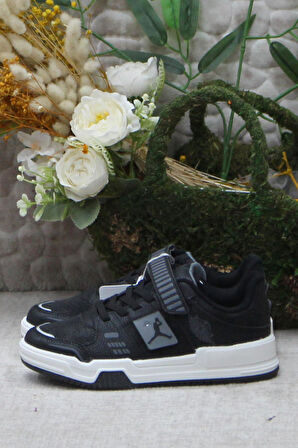 Fort Cool King Kısa Siyah Rahat Sneaker Çocuk Ayakkabı