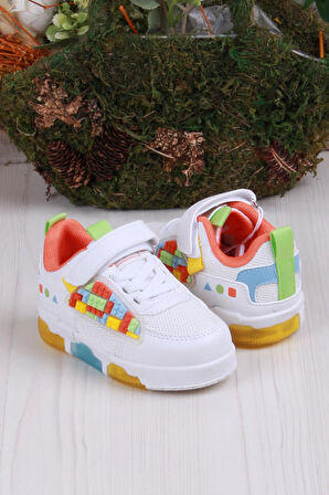 Fort Cool Legos Rahat Hafif Sneaker Işıklı Erkek Çocuk Ayakkabı