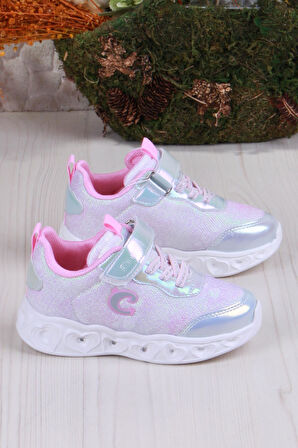 Fort Cool Yuki Rahat Hafif Sneaker Işıklı Kız Çocuk Ayakkabı