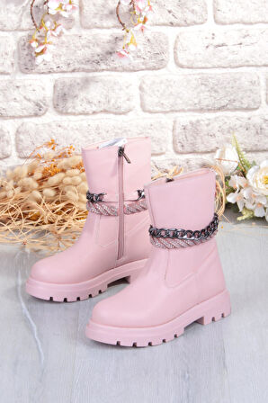 Fort Cool Duru Anatomik Sıcak Astar Kaymaz Taban Kız Çocuk Çizme