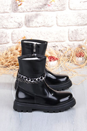 Fort Cool Duru Anatomik Sıcak Astar Kaymaz Taban Kız Çocuk Çizme