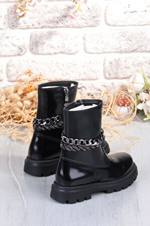 Fort Cool Duru Anatomik Sıcak Astar Kaymaz Taban Kız Çocuk Çizme