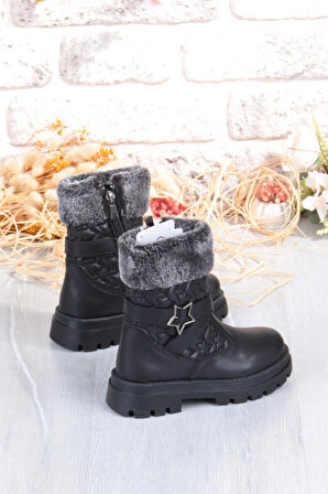 Fort Cool Evla Anatomik Sıcak Astar Kaymaz Taban Kız Çocuk Bot