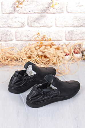 Mehmet Mete 42612 Lastikli Comfort Rahat Esnek Hakiki Deri Erkek Ayakkabı