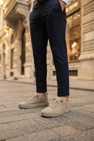 Fort Noka North Rahat Lastik Bağcıklı Sneaker Keten Erkek Ayakkabı
