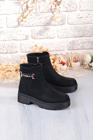 Fort 1187 Rahat Sıcak Astar Kaymaz Taban Fermuarlı Kadın Bot