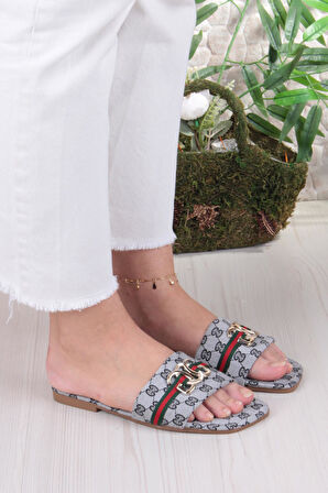 Fort 3573 Toka Detaylı Tatil Terliği Günlük Terlik Kadın Terlik