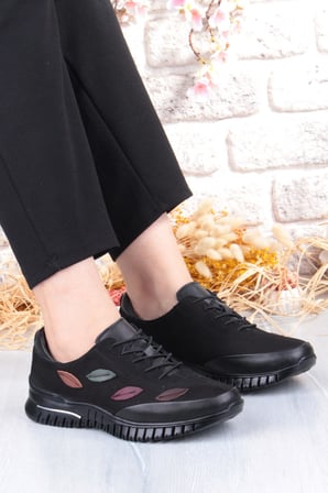 Pepita 9406 Comfort Yumuşak Esnek Kauçuk Kaymaz Taban Hakiki Deri Kadın Ayakkabı