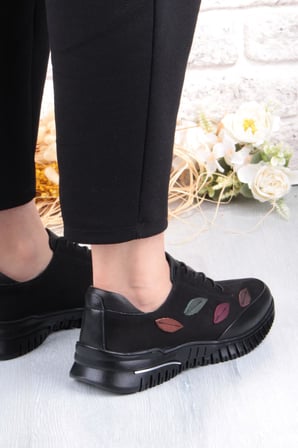 Pepita 9406 Comfort Yumuşak Esnek Kauçuk Kaymaz Taban Hakiki Deri Kadın Ayakkabı