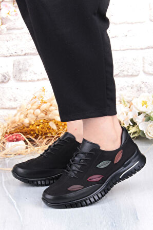 Pepita 9406 Comfort Yumuşak Esnek Kauçuk Kaymaz Taban Hakiki Deri Kadın Ayakkabı