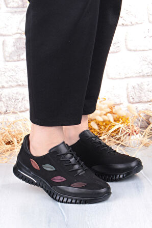 Pepita 9406 Comfort Yumuşak Esnek Kauçuk Kaymaz Taban Hakiki Deri Kadın Ayakkabı