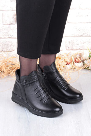 Pepita B001 Rahat Esnek Kaymaz Taban Yumuşak Hakiki Deri Kadın Bot