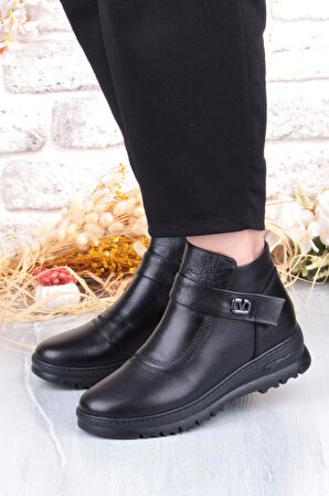 Pepita B002 Rahat Esnek Kaymaz Taban Yumuşak Hakiki Deri Kadın Bot