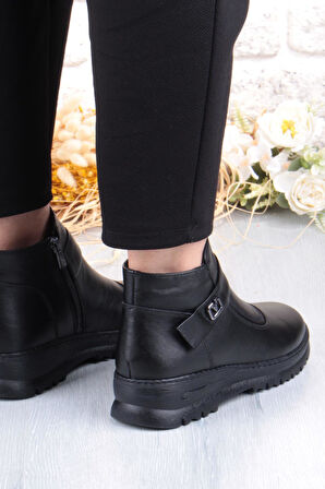 Pepita B002 Rahat Esnek Kaymaz Taban Yumuşak Hakiki Deri Kadın Bot