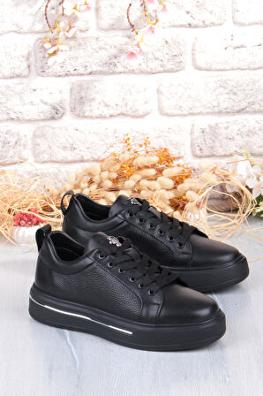 Pepita M054 Rahat Hafif Kalın Taban Hakiki Deri Erkek Ayakkabı