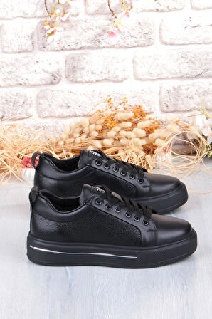 Pepita M054 Rahat Hafif Kalın Taban Hakiki Deri Erkek Ayakkabı