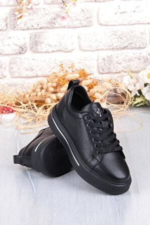 Pepita M054 Rahat Hafif Kalın Taban Hakiki Deri Erkek Ayakkabı