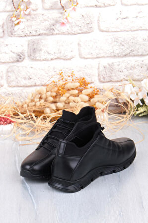 Pepita 4781 Rahat Lastikli Kauçuk Taban Hakiki Deri Erkek Ayakkabı