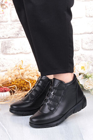 Pepita Z396 Rahat Esnek Kaymaz Taban Yumuşak Hakiki Deri Kadın Bot