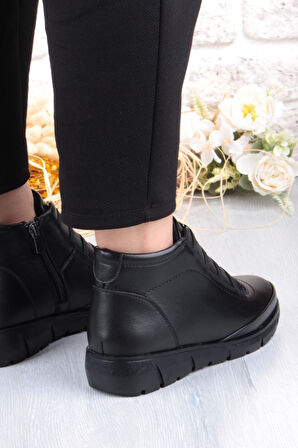 Pepita Z396 Rahat Esnek Kaymaz Taban Yumuşak Hakiki Deri Kadın Bot