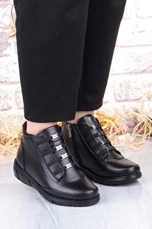 Pepita Z396 Rahat Esnek Kaymaz Taban Yumuşak Hakiki Deri Kadın Bot