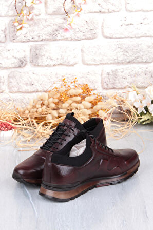 Pepita 5333 Rahat Lastikli Kauçuk Taban Hakiki Deri Erkek Ayakkabı