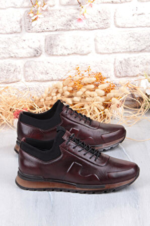 Pepita 5333 Rahat Lastikli Kauçuk Taban Hakiki Deri Erkek Ayakkabı