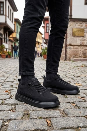 Pepita E327 Rahat Hafif Keten Lastik Bağcıklı Günlük Sneaker Erkek Spor Ayakkabı