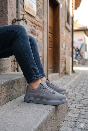 Pepita E327 Rahat Hafif Keten Lastik Bağcıklı Günlük Sneaker Erkek Spor Ayakkabı