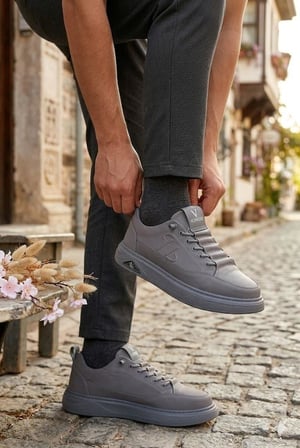 Pepita E327 Rahat Hafif Keten Lastik Bağcıklı Günlük Sneaker Erkek Spor Ayakkabı