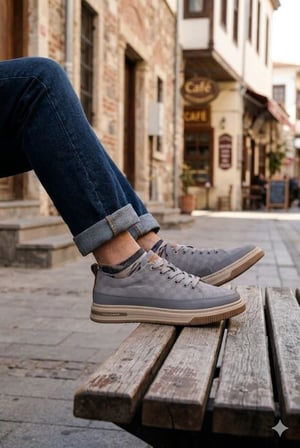 Pepita E385 Rahat Hafif Keten Özel Tasarım Spor Sneaker Erkek Ayakkabı