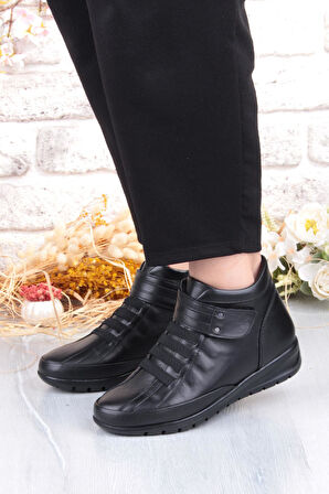 Pepita 7118 Rahat Esnek Kaymaz Taban Yumuşak Hakiki Deri Kadın Bot