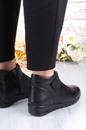 Pepita 7118 Rahat Esnek Kaymaz Taban Yumuşak Hakiki Deri Kadın Bot