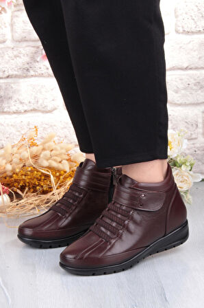 Pepita 7118 Rahat Esnek Kaymaz Taban Yumuşak Hakiki Deri Kadın Bot