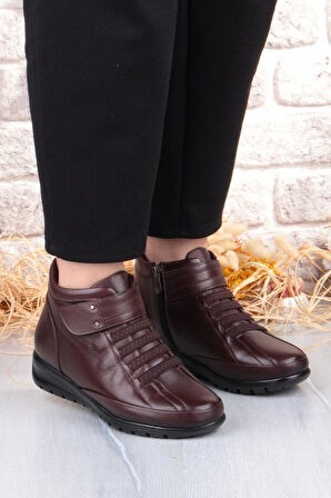 Pepita 7118 Rahat Esnek Kaymaz Taban Yumuşak Hakiki Deri Kadın Bot