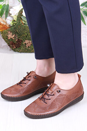 Pepita 427892 Anatomik Rahat Esnek Lastik Bağcıklı Hakiki Deri Kadın Ayakkabı