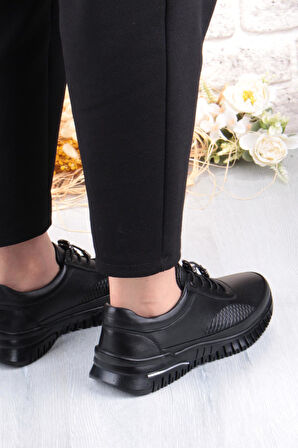 Pepita 9407 Comfort Yumuşak Esnek Kauçuk Kaymaz Taban Hakiki Deri Kadın Ayakkabı