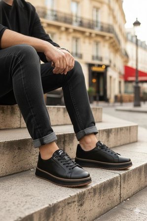 Pepita M643 Rahat Hafif Günlük Sneaker Hakiki Deri Erkek Ayakkabı