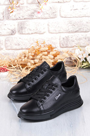 Pepita 6677 Rahat Kalın Air Taban Taban Hakiki Deri Erkek Ayakkabı