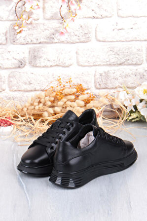 Pepita 6677 Rahat Kalın Air Taban Taban Hakiki Deri Erkek Ayakkabı