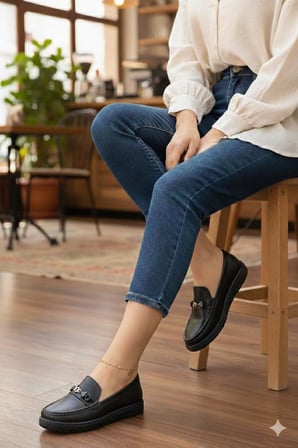 Pepita Z525 Hafif Esnek Yumuşak Hakiki Deri Loafer Kadın Ayakkabı