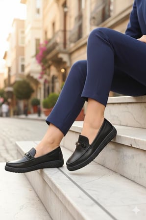 Pepita Z525 Hafif Esnek Yumuşak Hakiki Deri Loafer Kadın Ayakkabı