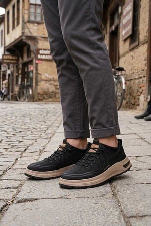 Pepita E146 Rahat Hafif Keten Özel Tasarım Spor Sneaker Erkek Ayakkabı