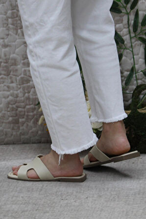 Fort 3563 Ten Zarif Şık Günlük Terlik Ev Terliği Kadın Terlik