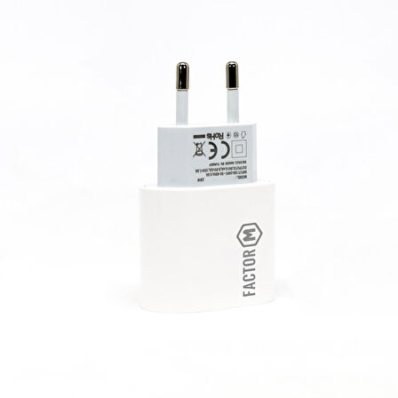 Global PD20W Quick Charger 20W­ Type-C to Type-C 3M Kablolu Şarj Set Beyaz
