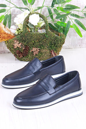 Mehmet Mete 424677 Rahat İç Ve Dış Hakiki Deri Loafer Erkek Ayakkabı