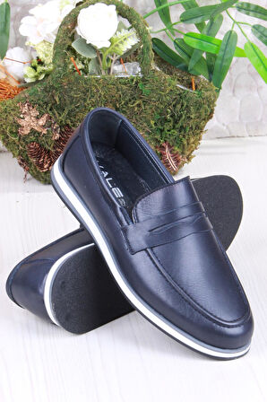 Mehmet Mete 424677 Rahat İç Ve Dış Hakiki Deri Loafer Erkek Ayakkabı