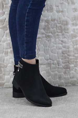 Fort 4271 Rahat Esnek Toka Taş Detaylı Sıcak Astar Kadın Bot